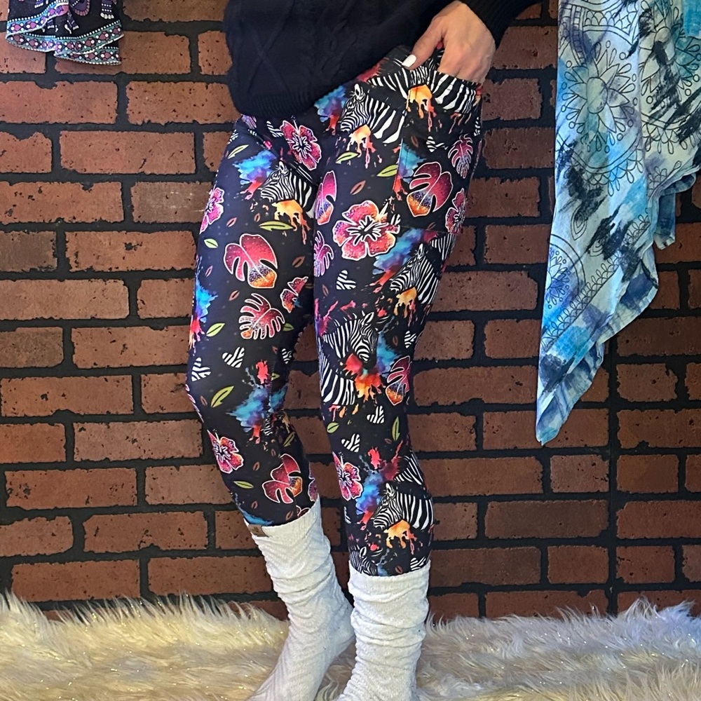 Women’s pocket leggings, ultra soft EDS AWARENESS leggings sizes up to 3X